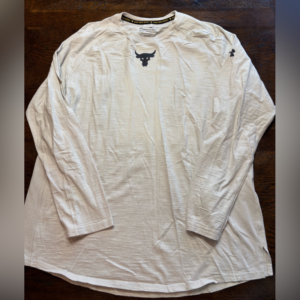 Under Armour Cream Charged Cotton Tee